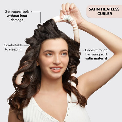kitsch Satin Heatless Curling Set - Sunset Tie Dye