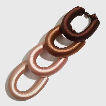 kitsch Satin Jumbo Flexi Rods 4pc - Rosewood