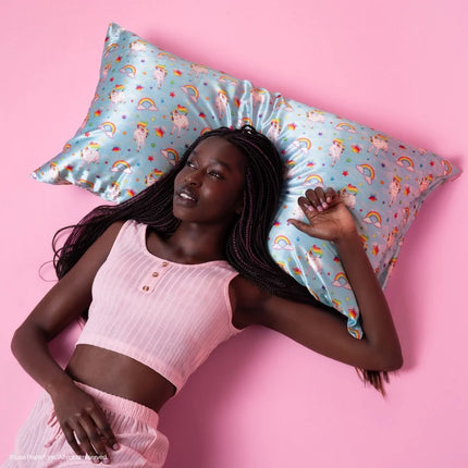kitsch Lisa Frank x Kitsch Satin Pillowcase in Markie™ - King