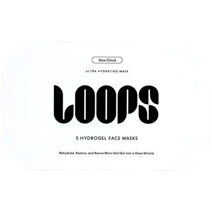 LOOPS Dew Cloud - Ultra Hydrating Hydrogel Face Mask - 5 Pack