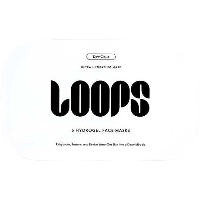 LOOPS Dew Cloud - Ultra Hydrating Hydrogel Face Mask - 5 Pack