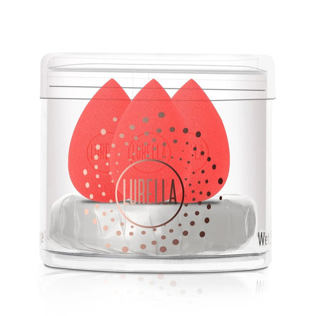 lurella-cosmetics-mini-teardrop-sponge-pack-red-1