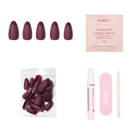 Glamnetic Merlot Press On Nails