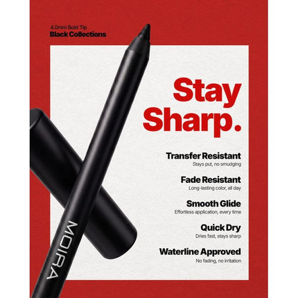 Moira 24HR Bold Gel Liner - Black
