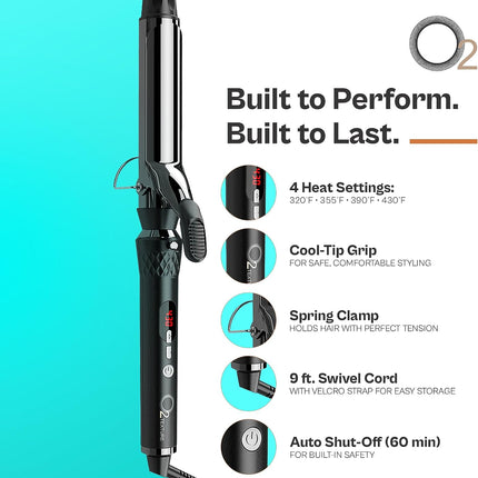 O2 Professional O2Texture Titanium Ceramic Interchangeable Curling Iron Set