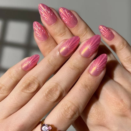Paint Lab Mermaid Shell Press-On Nails