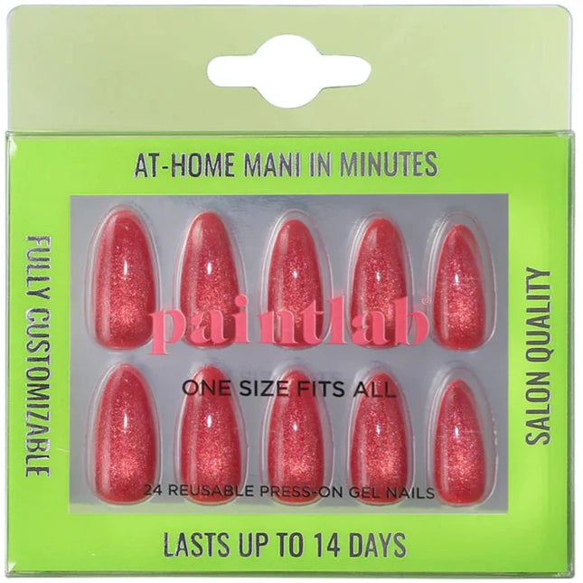 Paint Lab Red Rose Press-on Nails
