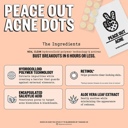 Peace Out Acne Dots - 10 Pack