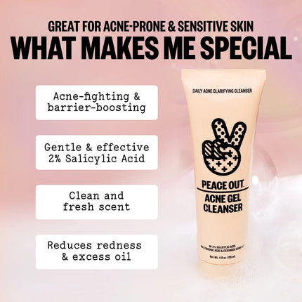 Peace Out Acne Gel Cleanser