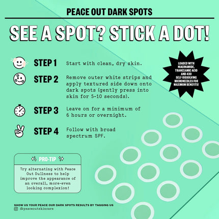 Peace Out Dark Spots Microneedling Dots