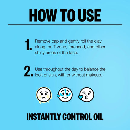 Peace Out Instant Oil Control Roller W/ Halloysite Clay