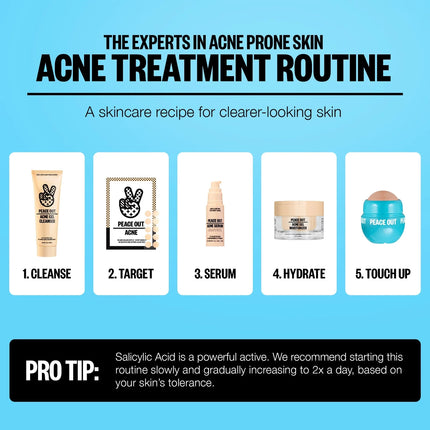 Peace Out Instant Oil Control Roller W/ Halloysite Clay