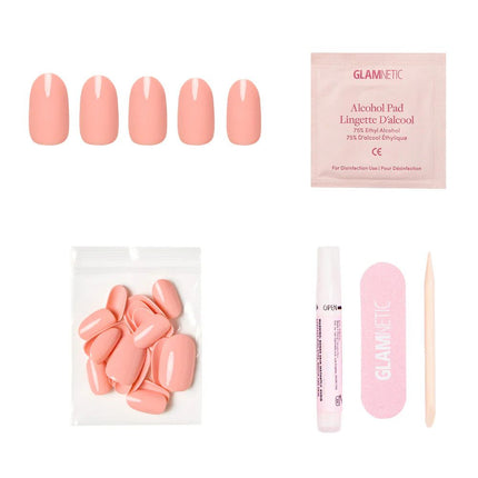 Glamnetic Peach Coral Press On Nails
