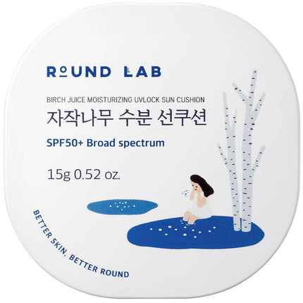 ROUND LAB Birch Juice Moisturizing UVLock Sun Cushion SPF 50
