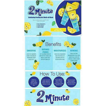 Rude Cosmetics 2 Minute Exfoliating Peeling Gel Wash-off Mask