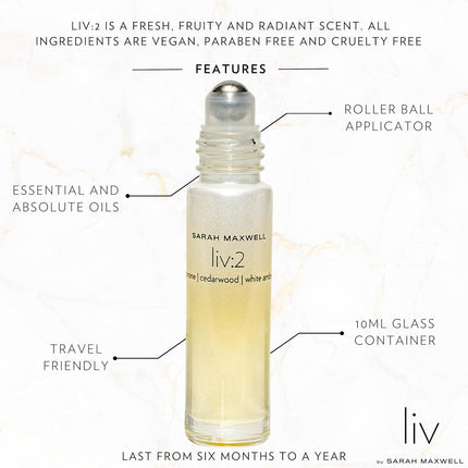 Sarah Maxwell Beauty liv:2 Luxury Perfumed Oil