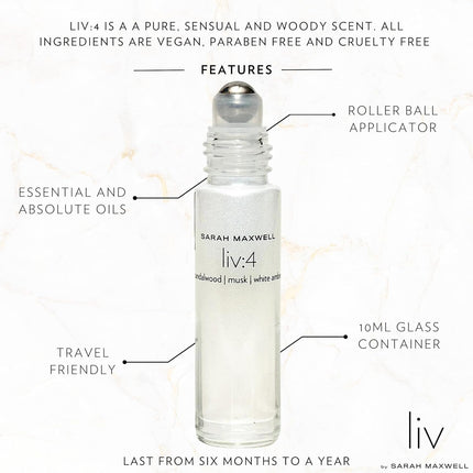 Sarah Maxwell Beauty liv:4 Luxury Perfumed Oil
