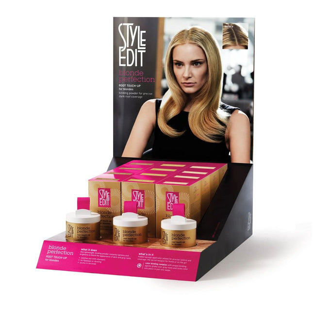 Style Edit Blonde Perfection Root Touch-Up Powder Counter Display