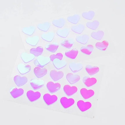 Sugarluv Hydrocolloid + Tea Tree Oil Acne Patches 40ct Holographic Hearts 1