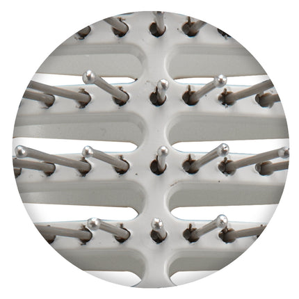 Olivia Garden Ceramic + ion Turbo Vent Oval Twin & 100% Boar - 3 1/2" ×2 1/2"