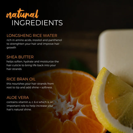 Viori Rice Water Clarifying Conditioner Bar With Essential Oil - Citrus Zest