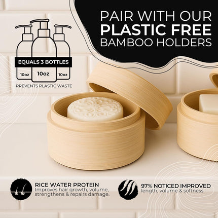 Viori Rice Water Shampoo & Conditioner Bar Set - Citrus Yao | For Oil Control