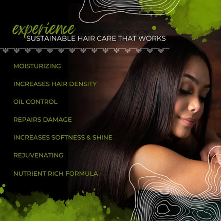 Viori Rice Water Shampoo & Conditioner Bar Set & Bamboo Holder - Hidden Waterfall | For Hair Growth