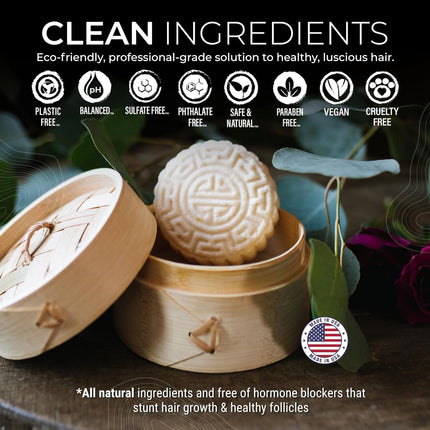 Viori Rice Water Shampoo & Conditioner Bar Set - Hidden Waterfall | For Hair Growth