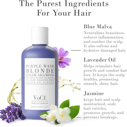 VoCe Purple Wash Blonde Color Shampoo