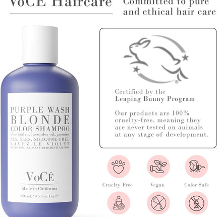VoCe Purple Wash Blonde Color Shampoo
