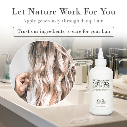 VoCe Smoothing Cream - Anti Frizz Blowout Cream